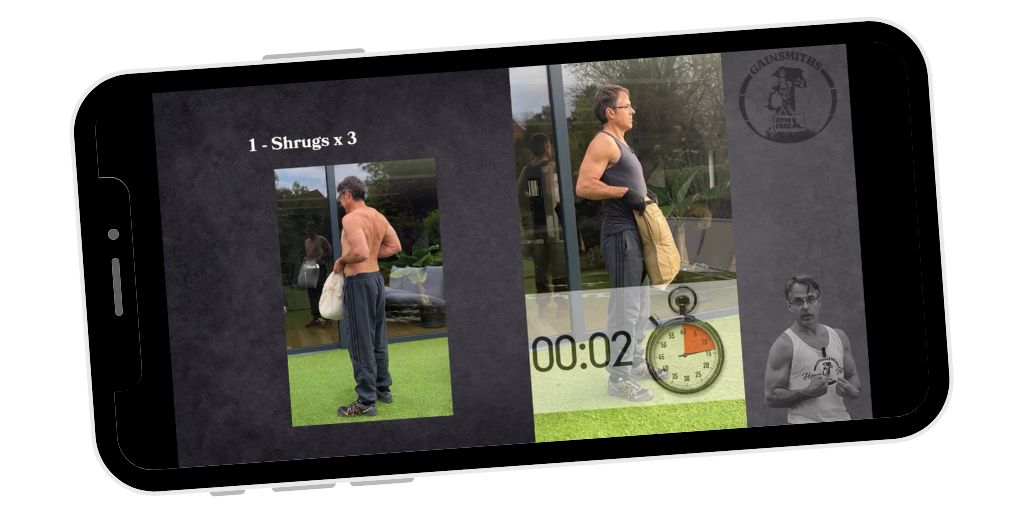 Reverse Cycle Workout Video on phone