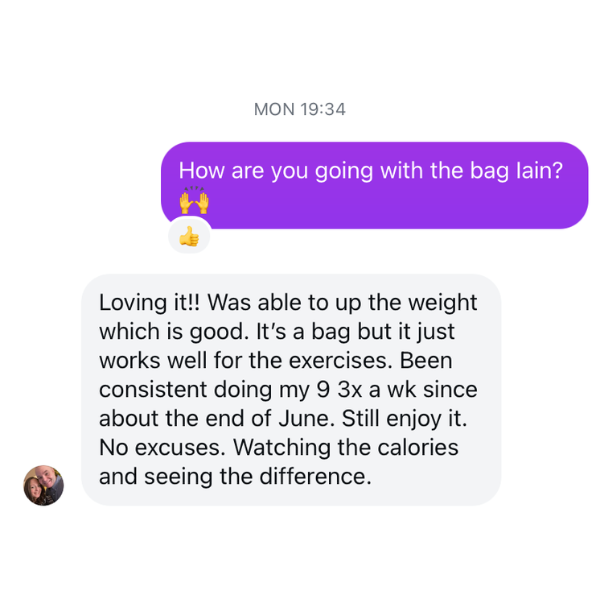 Loving the GripSack sandbag - it just works well