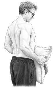 Exercising your back with an isometric pull