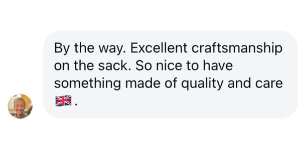 'So nice to have something made of quality' - sandbag review 