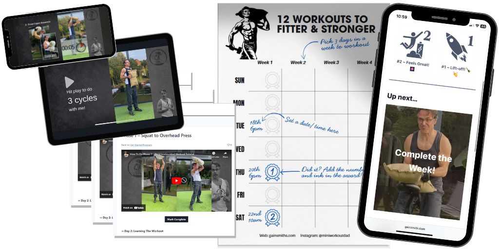 The kickstart online program, printable, exercise tutorials and workout videos