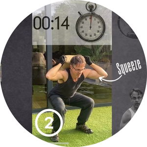 Workout video has audio and visual technique notes