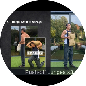 Workout video pre-warns next exercise